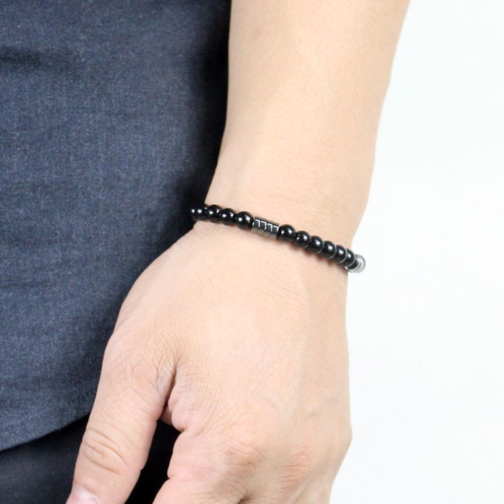 Geometric Beaded Men Bracelets Simple Fashion 6mm Stone Bangles Jewelry Bracelet