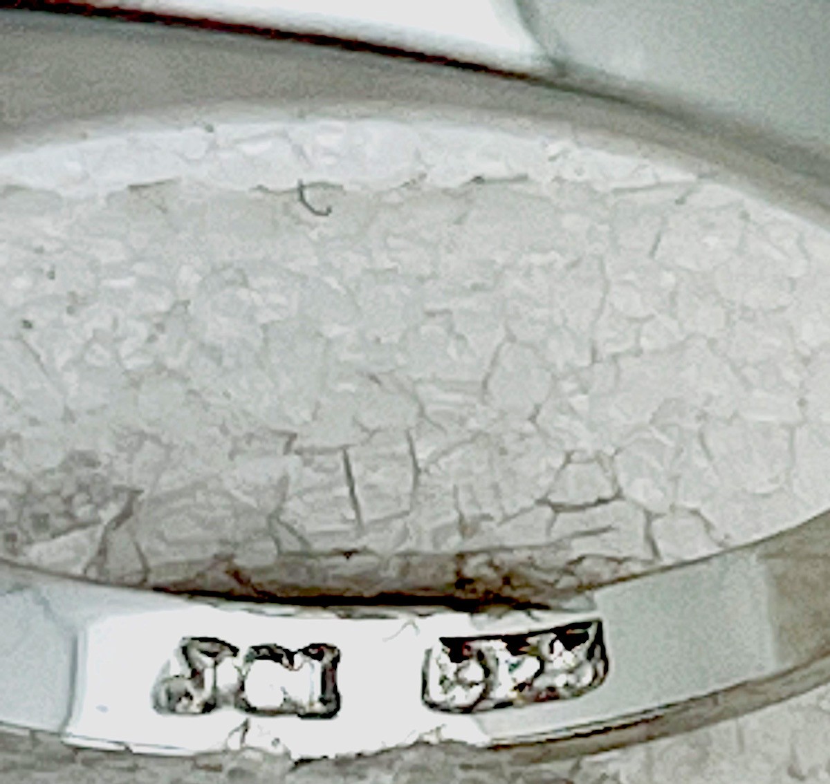 Sterling Silver 925 Channel Set 9 CZ Ring Size 7