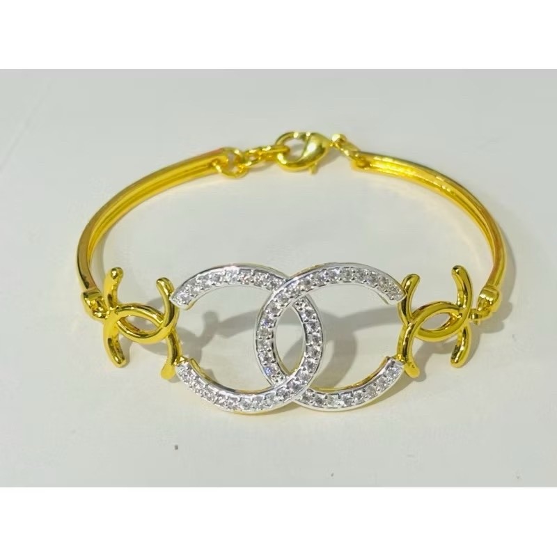 Bracelet 18k 22K 23K 24K THAI BAHT YELLOW GOLD JEWELRY 7 inches