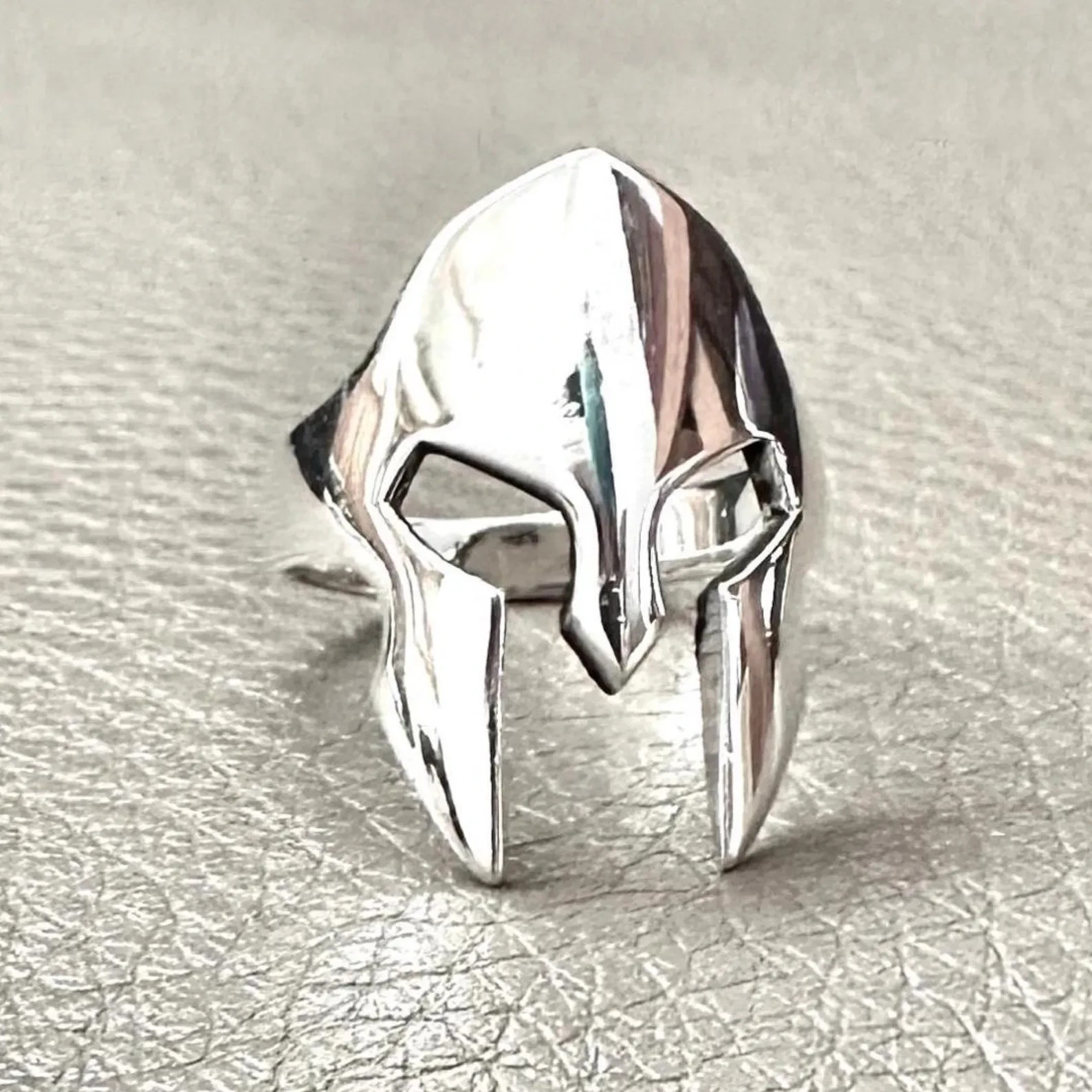 Handcrafted 925 Sterling Silver Sparta’s Helmet Ring Spartans Greek Warrior Ring