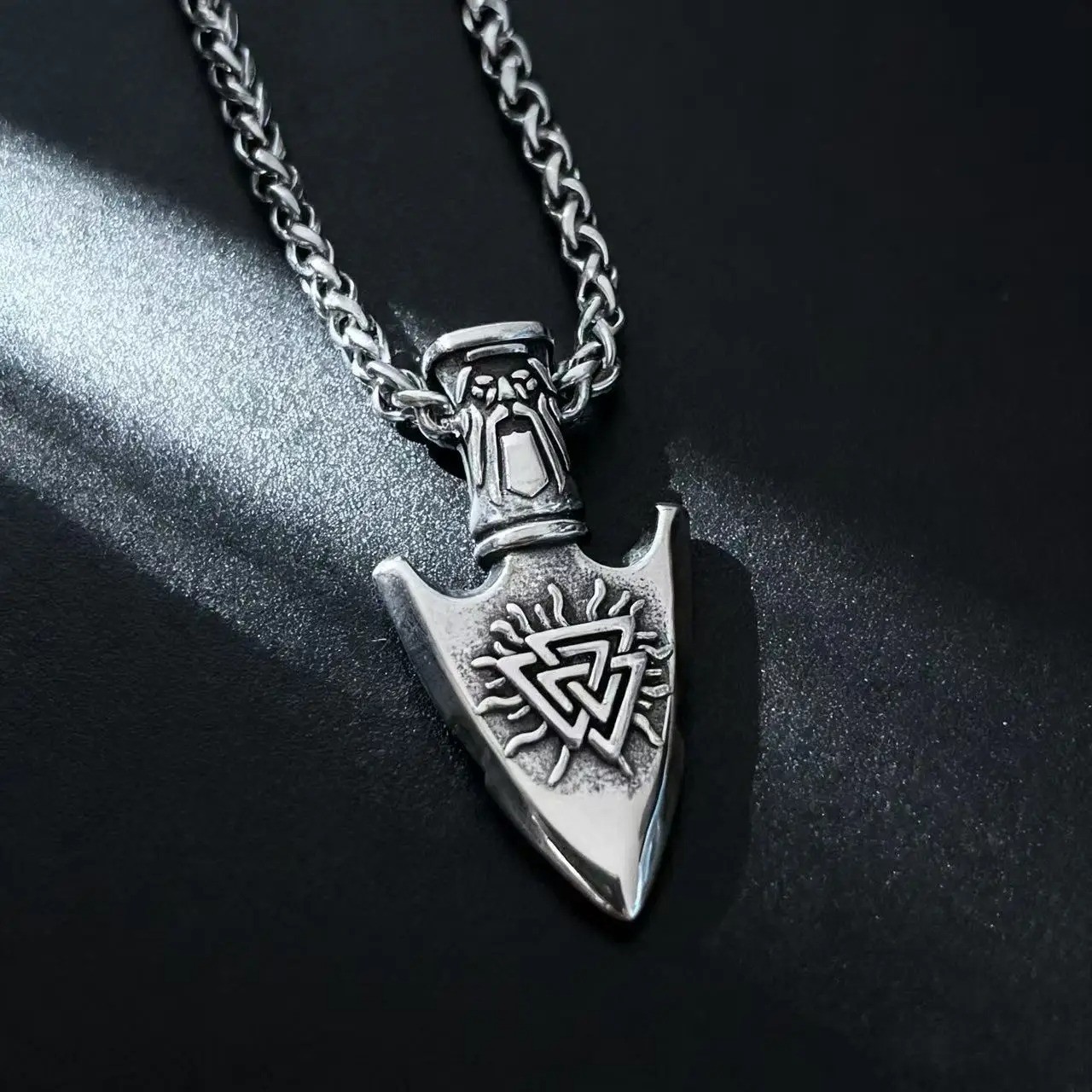 Odin Viking Rune Pendant Necklace | 316L Stainless Steel Men Jewelry Gift