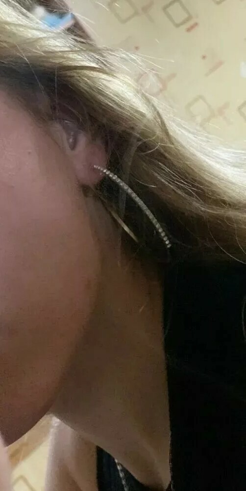 New Earrings Women Fashion Trendy Big Round Hoop Earrings Circle Elegant Simple