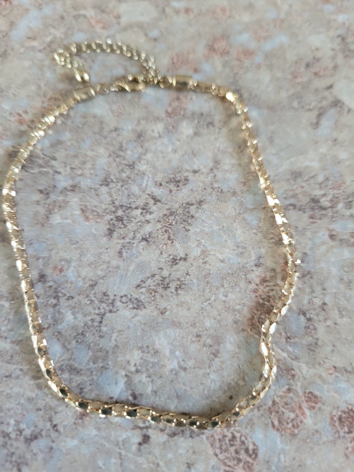 Lot of 2 Gold-Tone and Copper Tone Link Chain Bracelets Metal Lobster Clasp