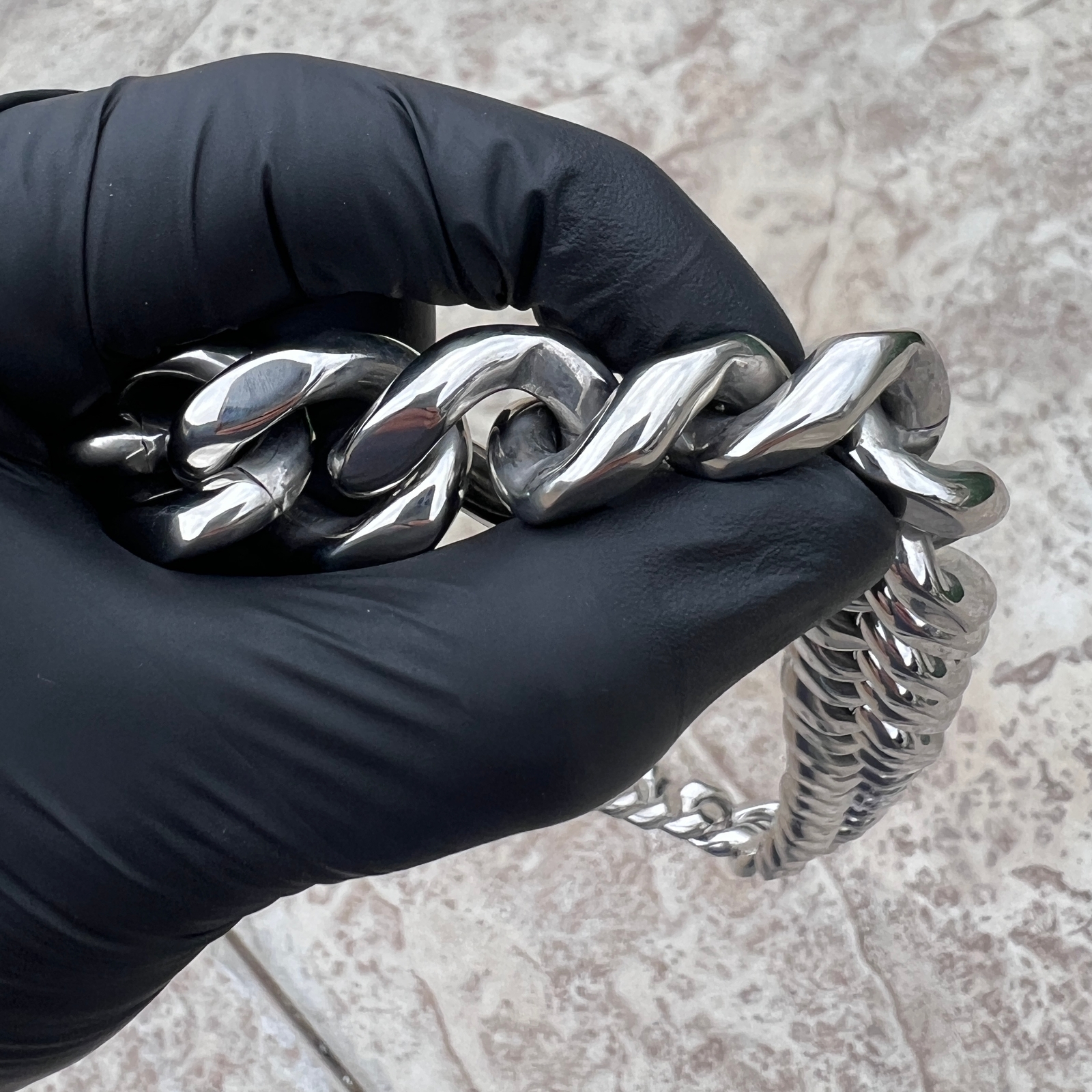 Mens 316L Stainless Steel Miami Cuban Link Chain Heavy Necklace 22MM Thick 24″
