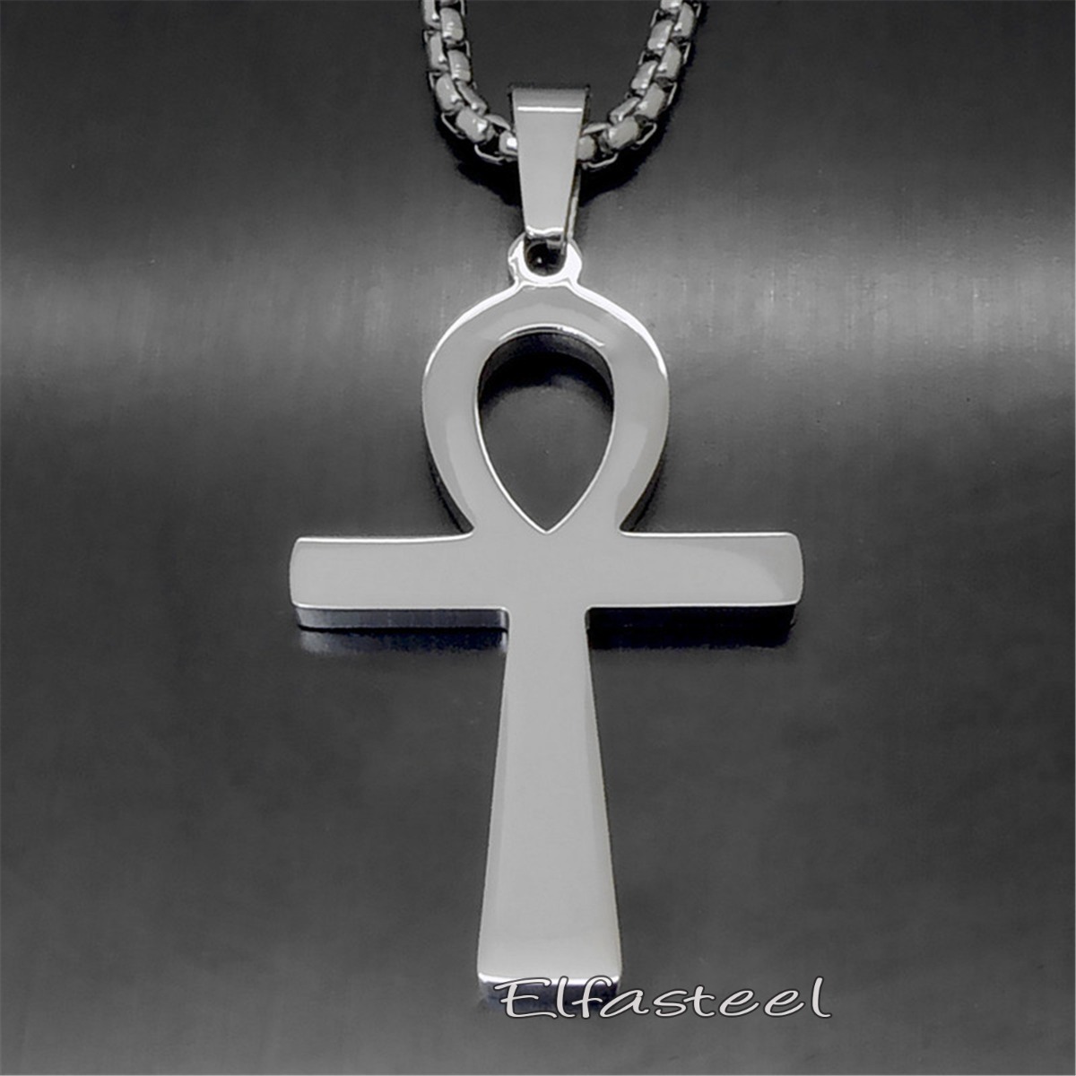 Ancient Ankh Cross Egyptian Symbol Of Life 316L Stainless Steel Pendant