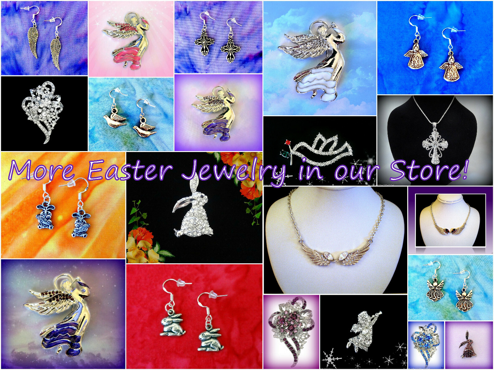 VINTAGE STYLE SILVER ANGEL EARRINGS~CHRISTMAS EASTER GIFT FOR HER~STERLING HOOK
