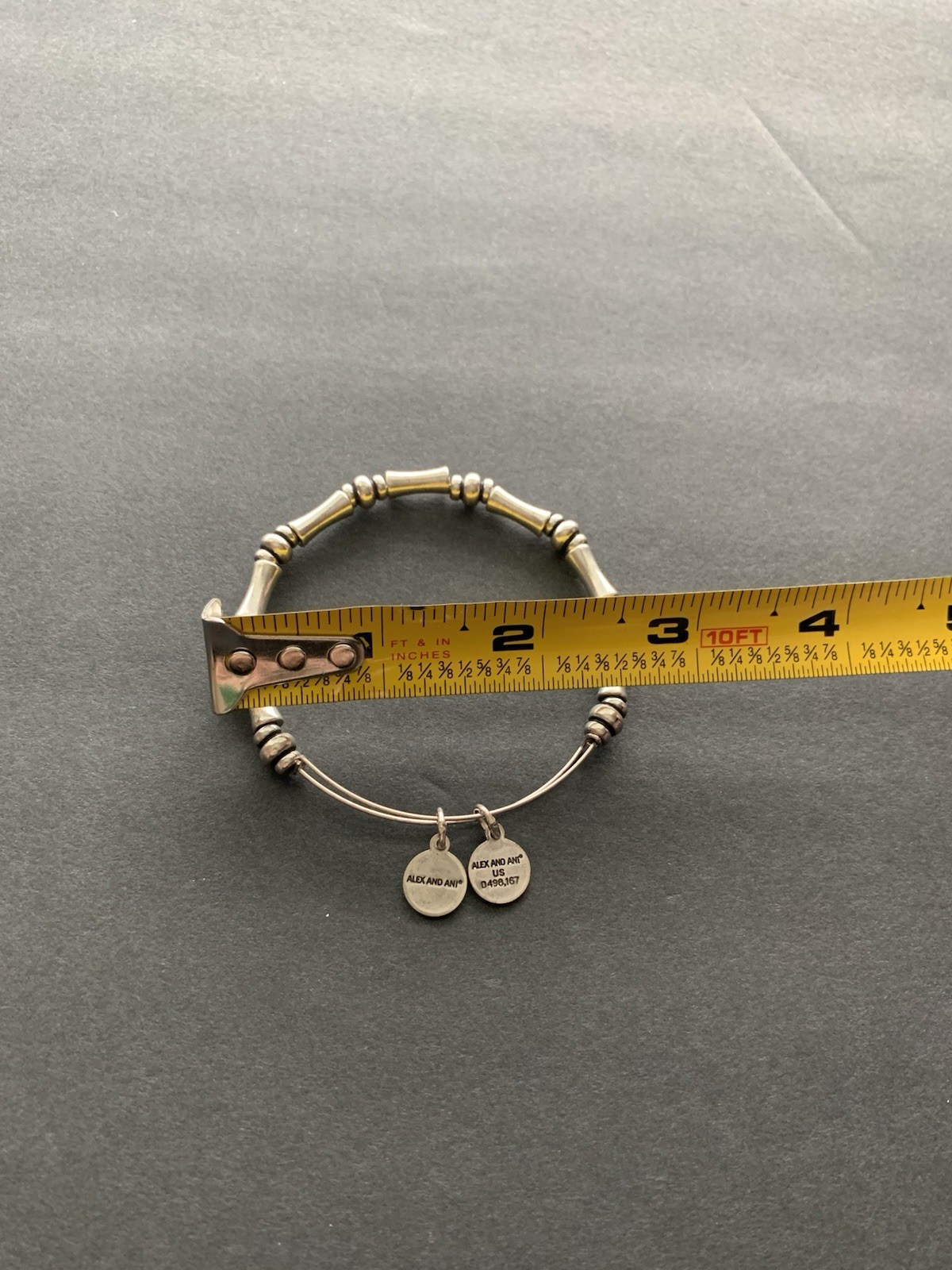 Alex and Ani Silver Alaska Bangle Bracelet with Charms