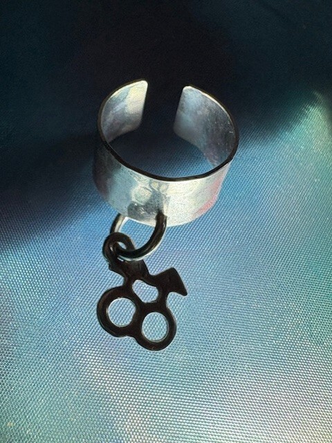 Double mars 92.5 ear cuff Male Gay LGB LGBTQ handmade by JKL 604