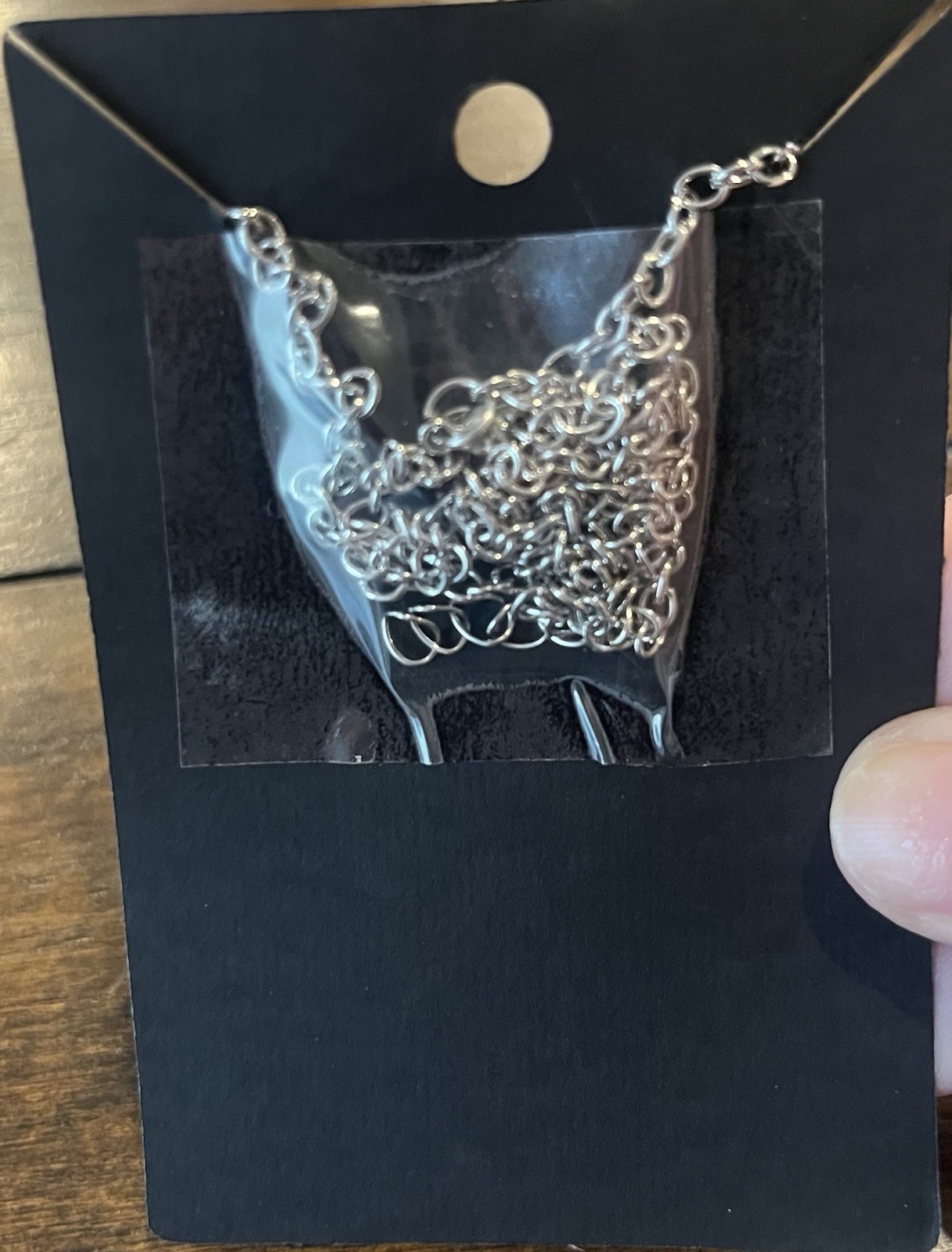 Hello Kitty Moon Charm Pendant Necklace Silver Cable Chain