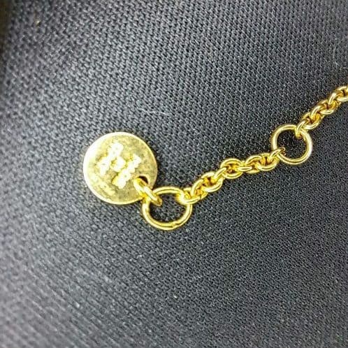 Fendi First Necklace Logo Necklace Gold Crystal Women’s Accessory