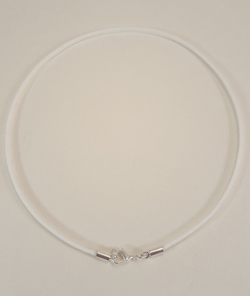 Suede Lightweight Surfer Choker Necklace 3mm with Silver Lobster Clasp- Unisex
