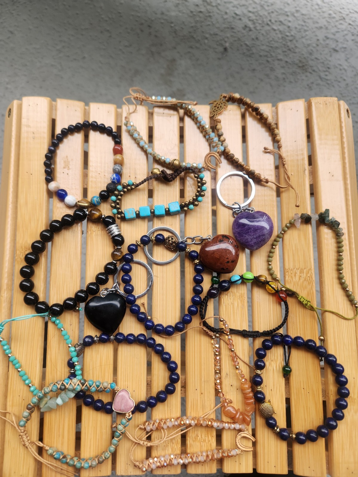 Lot of Gemstone & Beaded Bracelets | Mixed Crystals, Healing Stones, Handmade
