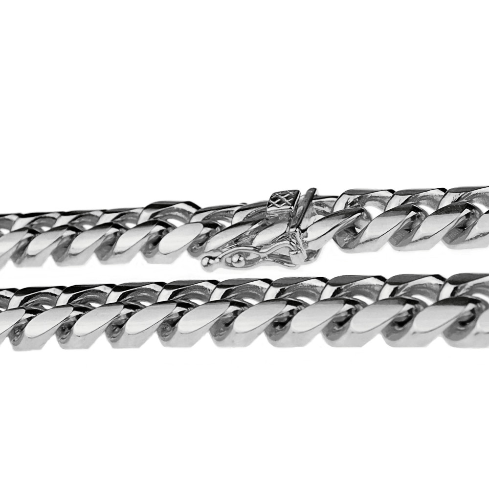 Mens 18″ In Choker Chain Stainless Steel 14MM Cuban Link Heavy Hip Hop Necklace