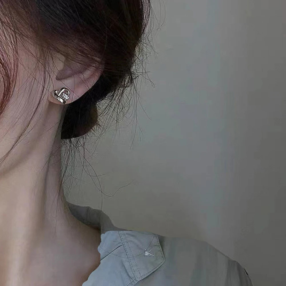 Love Earrings Ear Stud Piercing Silver Color/Gold Color Fashion
