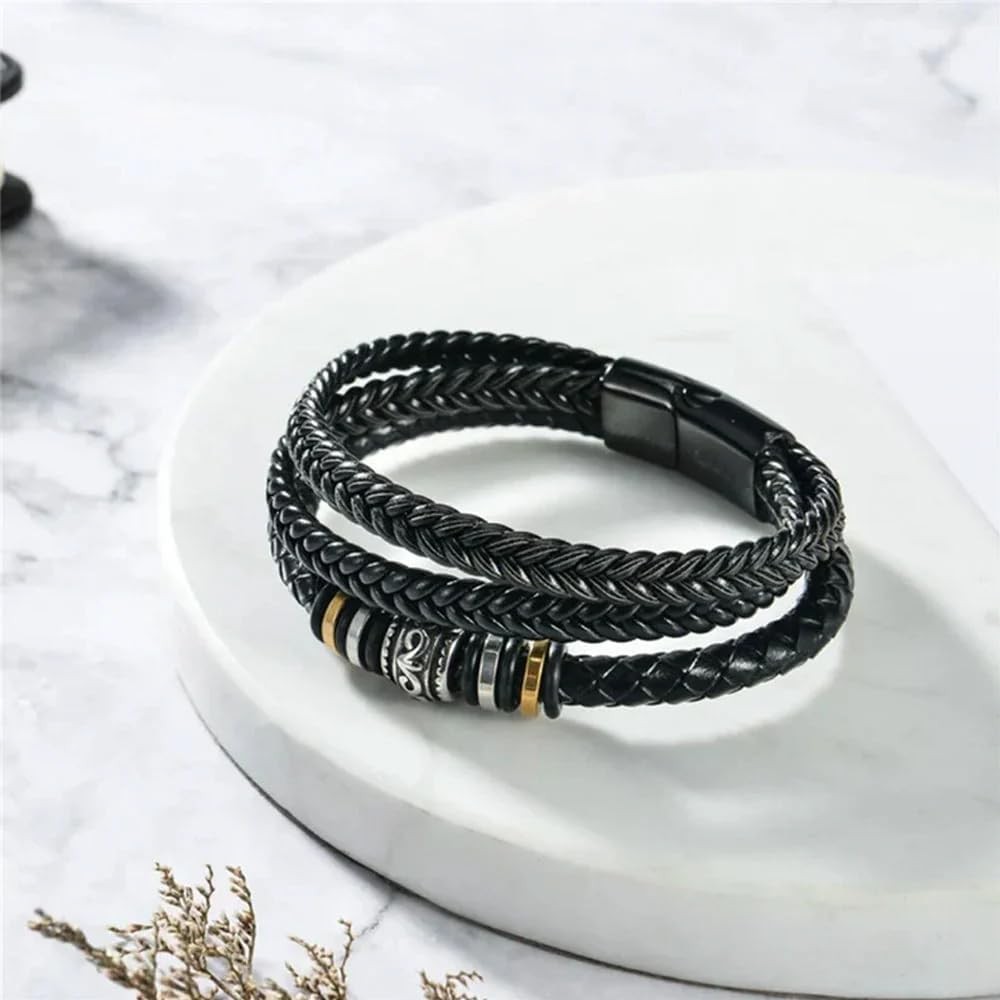 To My Son Gift for Son Bracelet Love from Mom, Dad Forever Birthday, Graduation