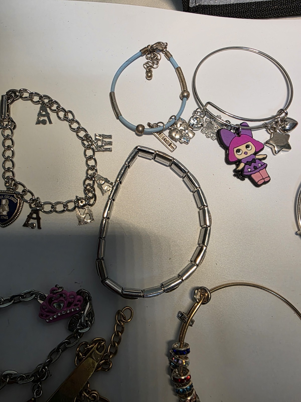 Bracelet Lot Costume Fashion Charm Bracelets Vintage To Now Mixed Materials