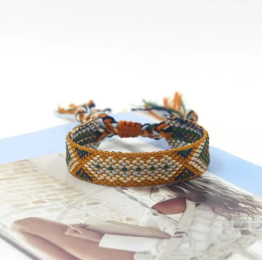 12pcs Bohemian Woven Friendship Bracelets Adjustable String Bracelet Set – NEW