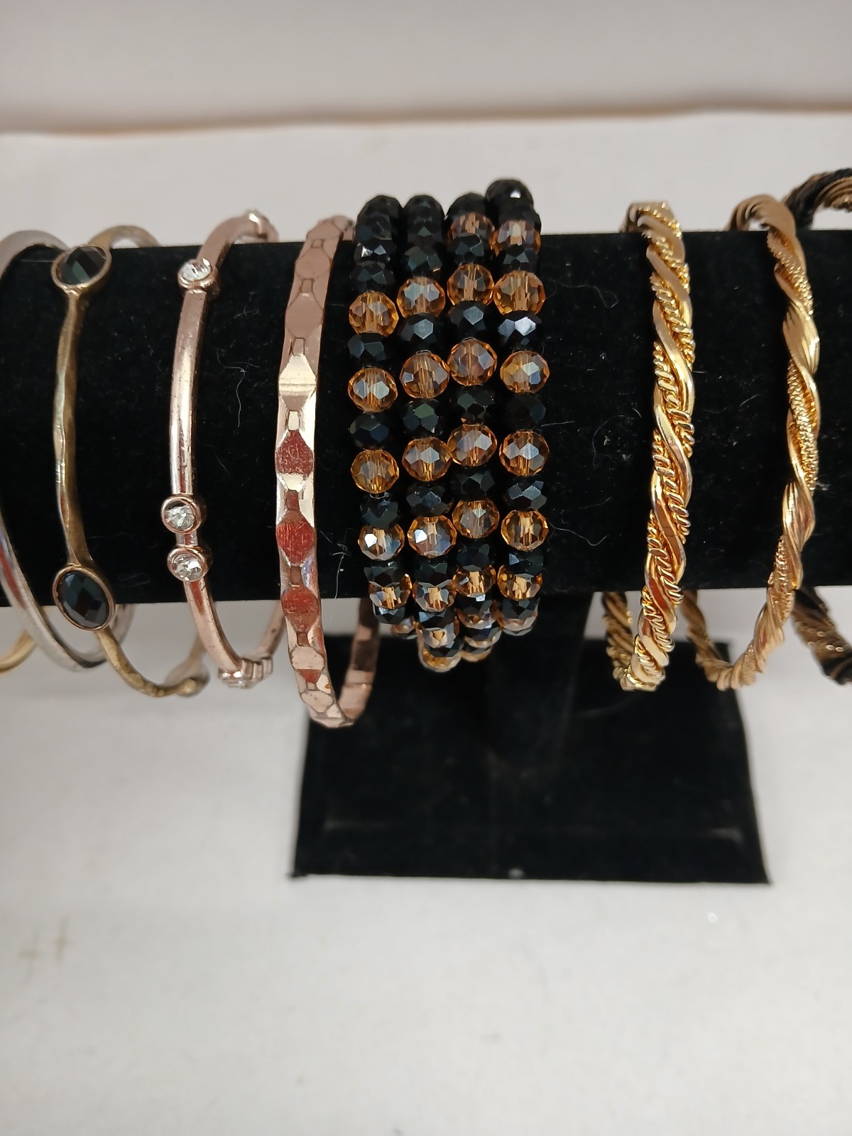 Lot of 14 Bangle Bracelets Various Styles (#566)
