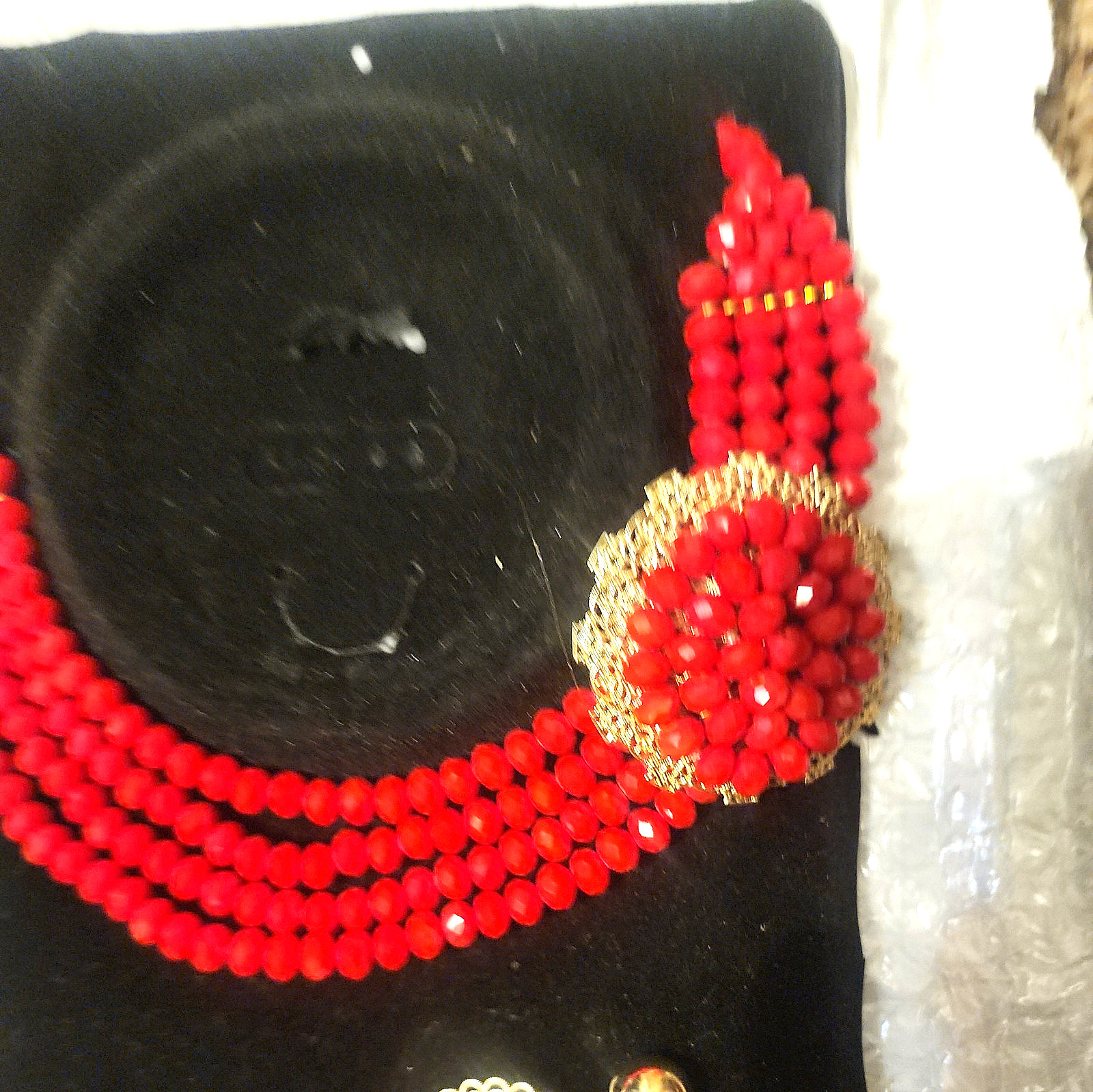 African/Bridal Luxury wedding reception jewelry bead set, for any occasion NEW