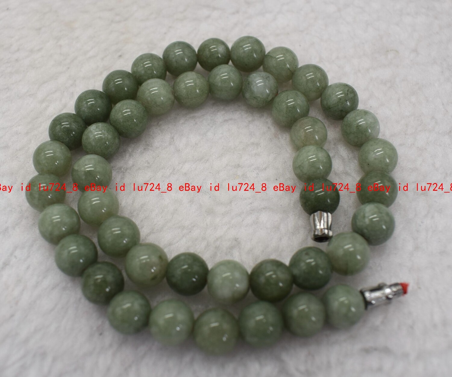 6/8/10mm Natural A Green Jade Jasper Round Gemstone Beads Necklace Bracelet Set