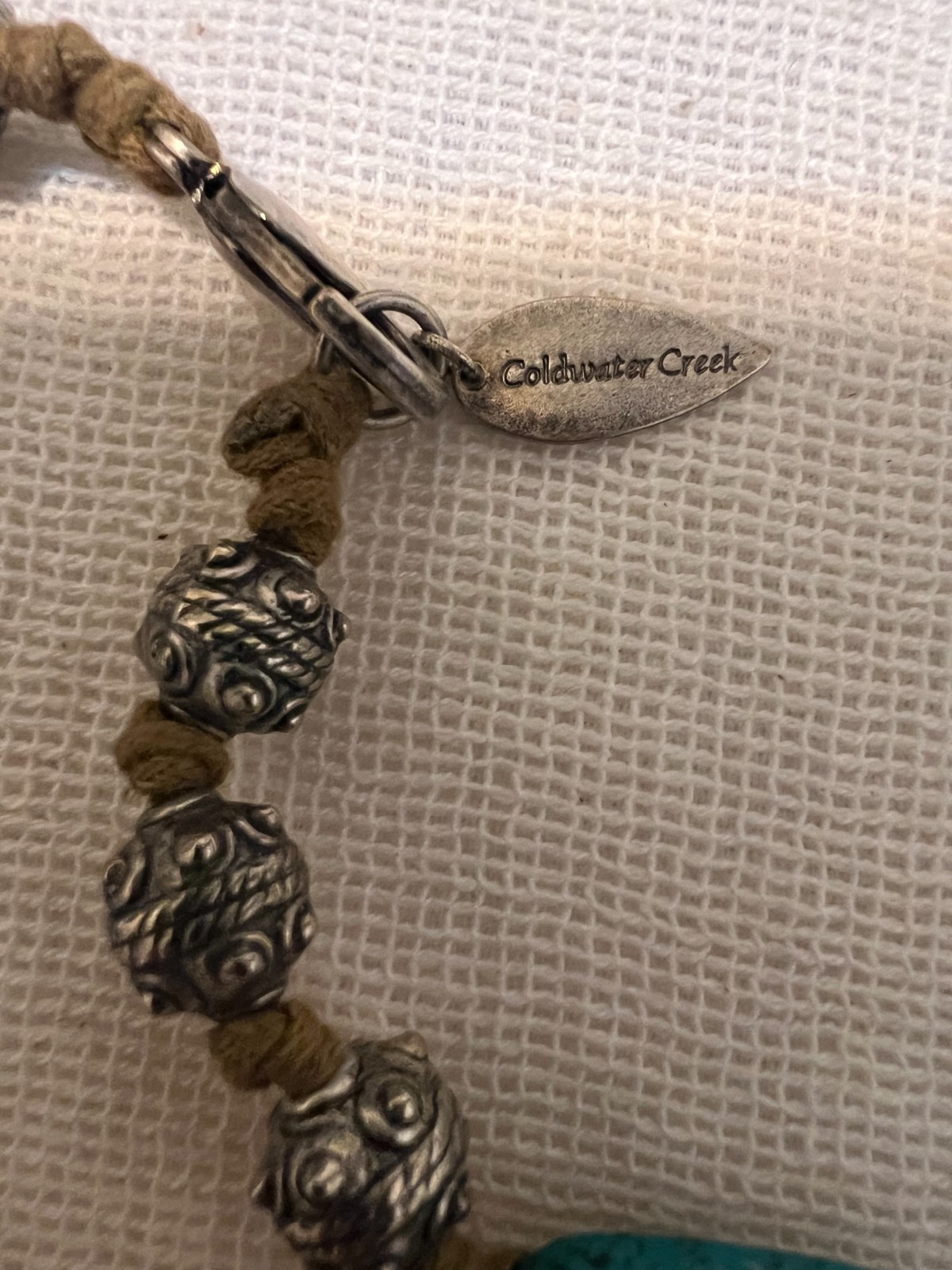 ColdwaterCreek Boho Statement Necklace Faux Turquois