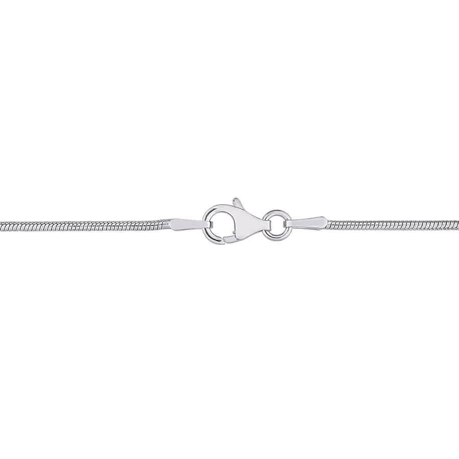 AMOUR 1.2mm Snake Chain Necklace In Sterling Silver, 18 In