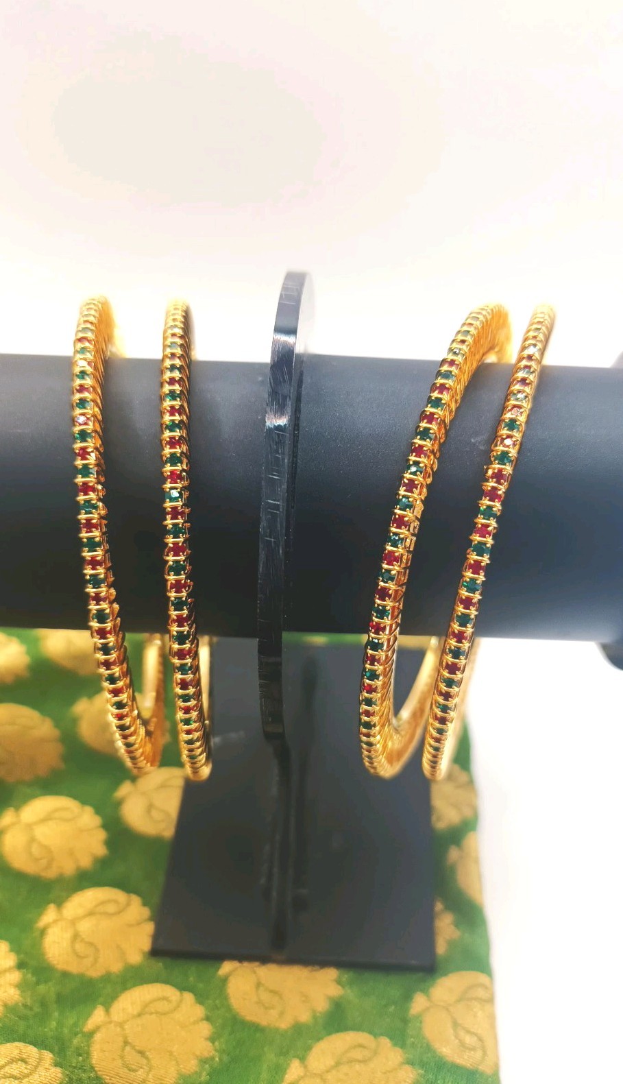 Gold Colour Crystal Rhinestone Bracelet Wedding Bridal Jewellery. size 2.6