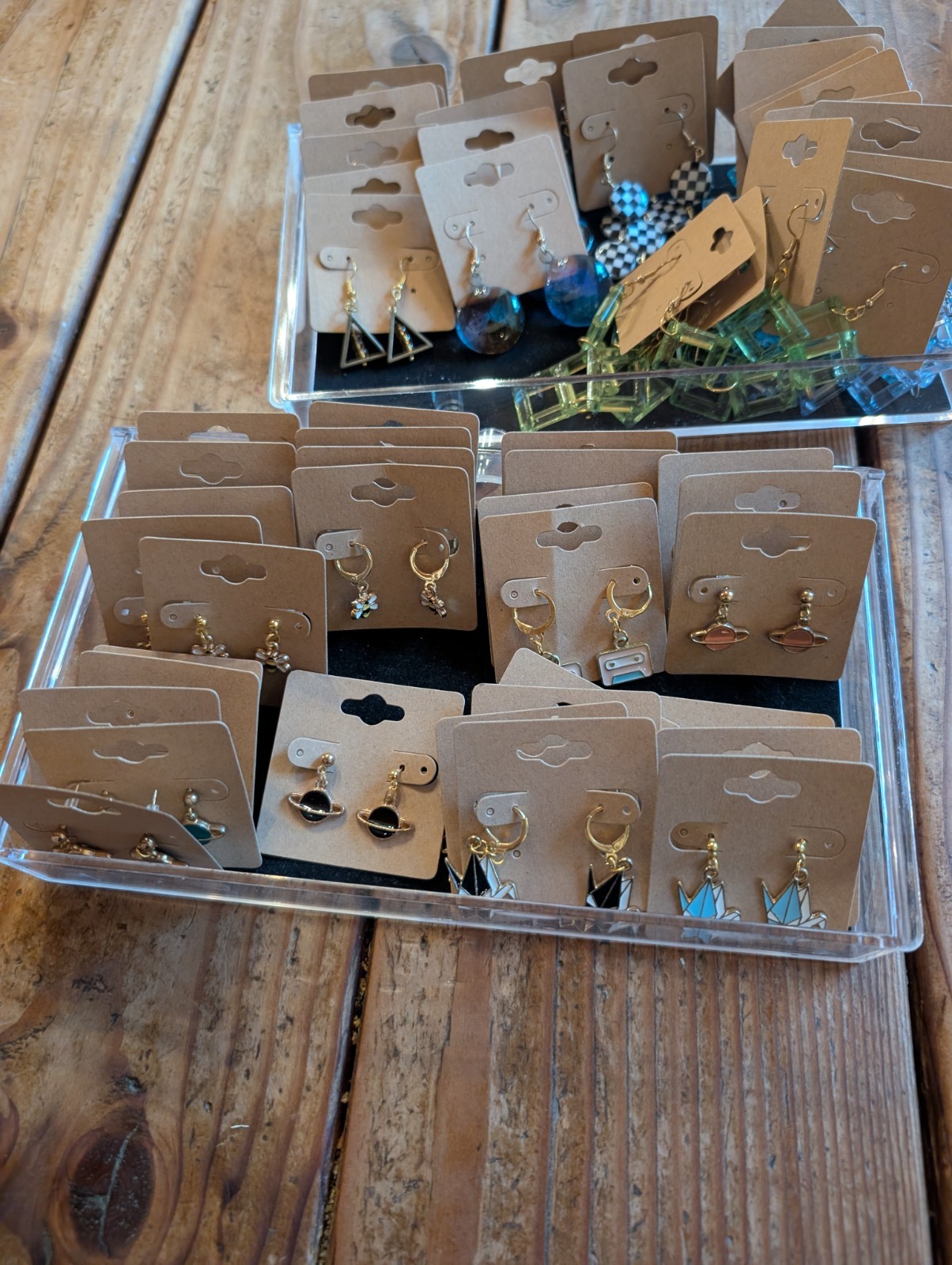 80 Handmade Earrings – Boutique, Geometric & Gaming Styles – Reseller Lot