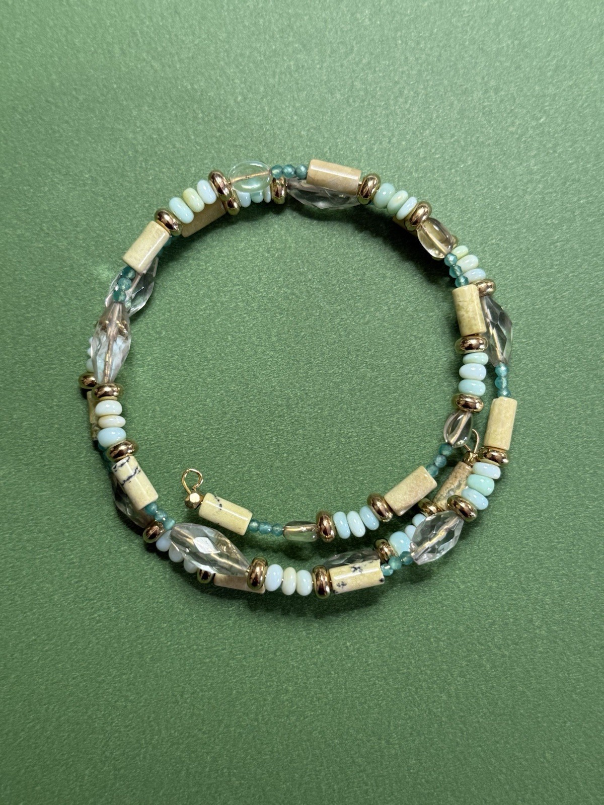 Semi precious stone bracelet- Peruvian Opal, Aventurine, Lemon Quartz & More