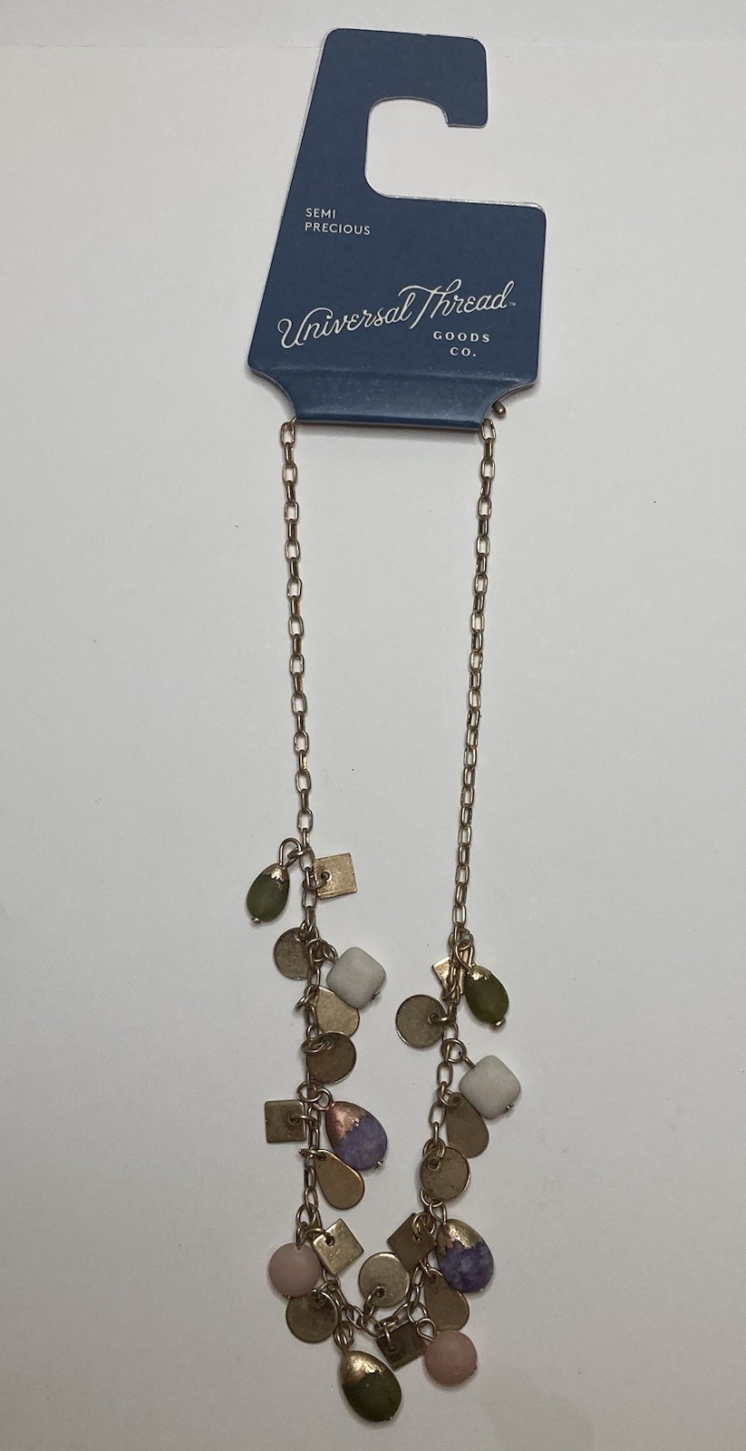 New UNIVERSAL THREAD Gold Tone Stone Accent Necklaces | Lot of 4