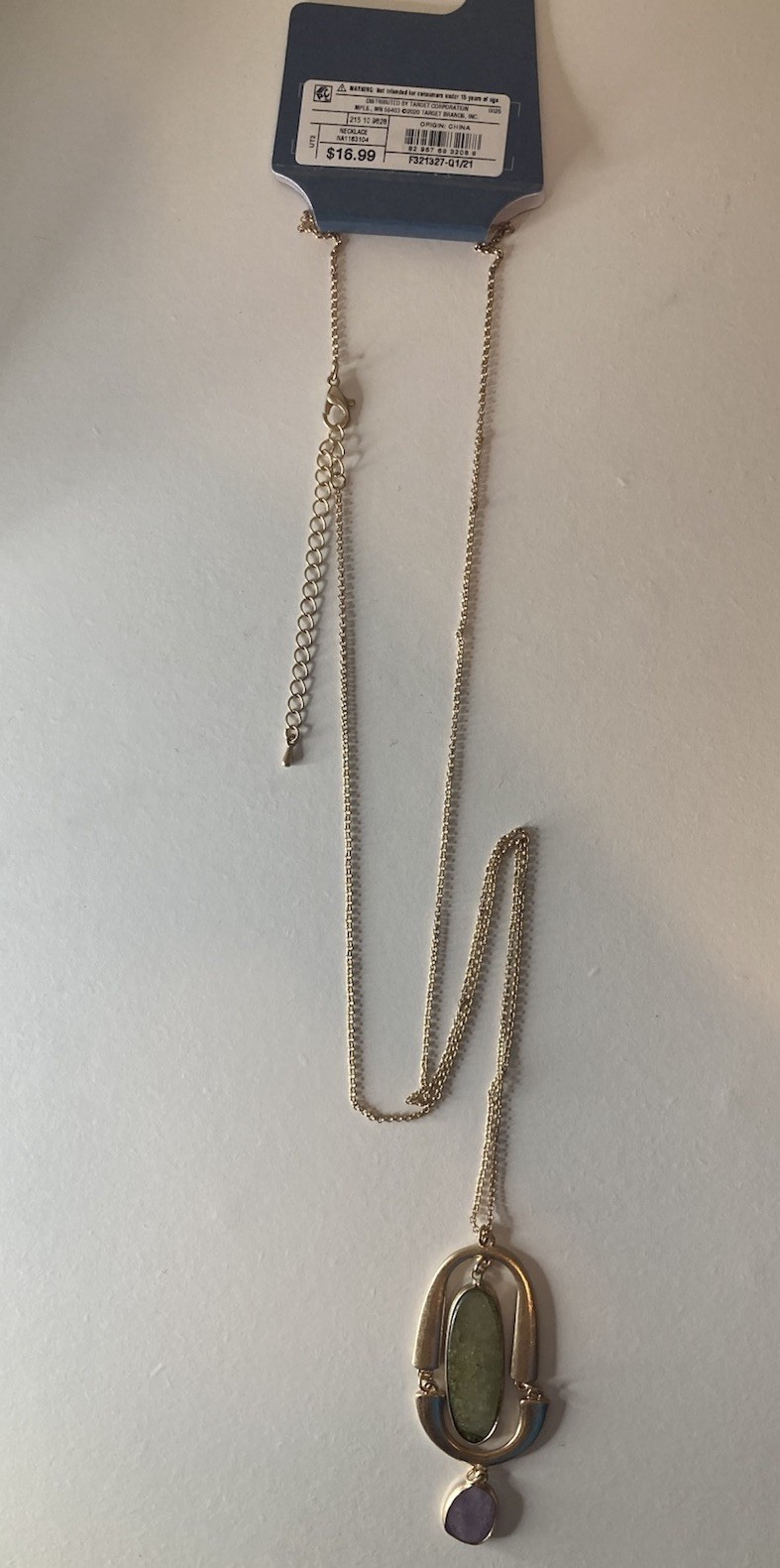 New UNIVERSAL THREAD Gold Tone Stone Accent Necklaces | Lot of 4