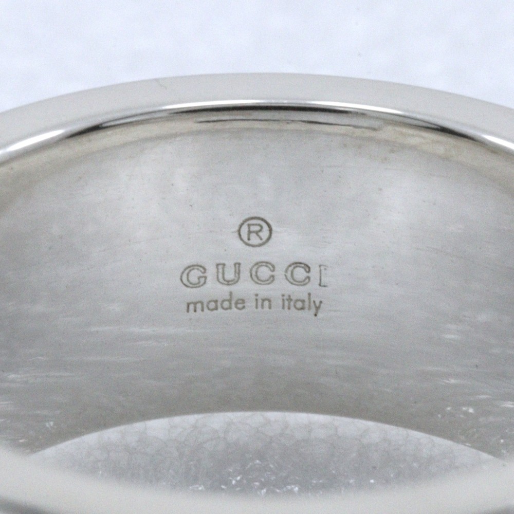 GUCCI Branded G Ring Silver925 #4.7(US Size) 6.7g unisex