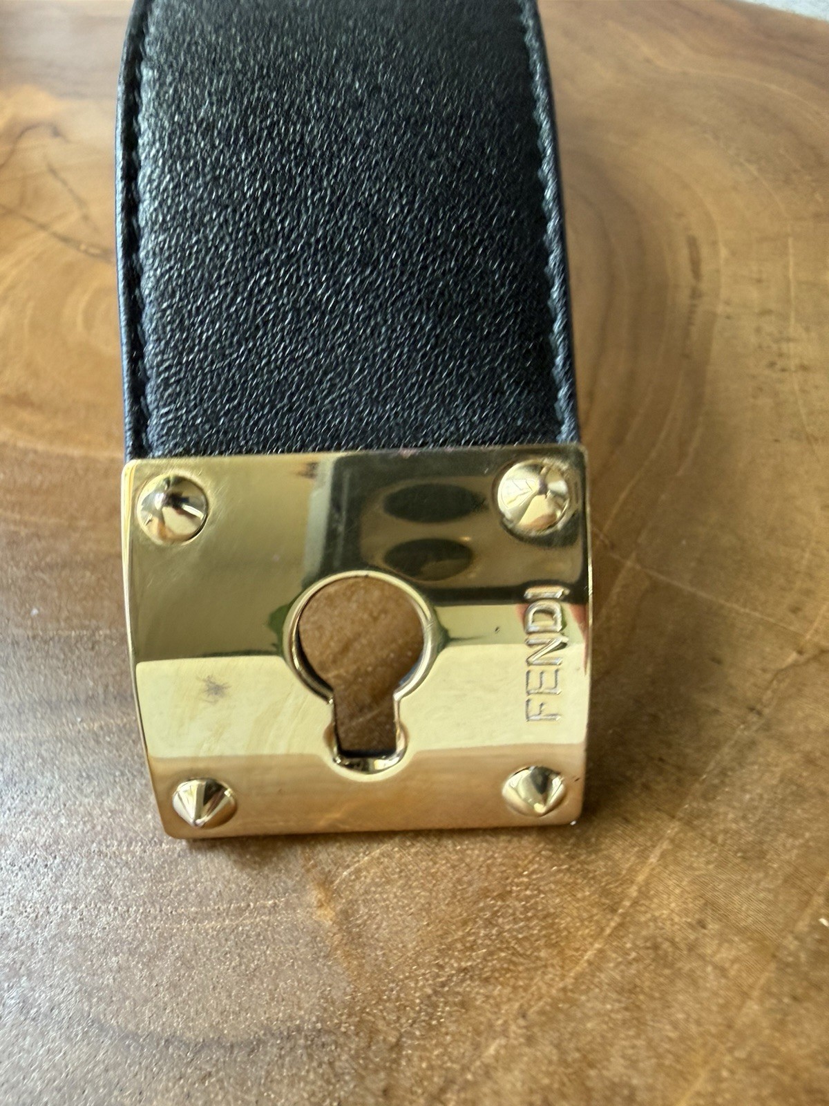 BOLD FENDI LEATHER BRACELET…