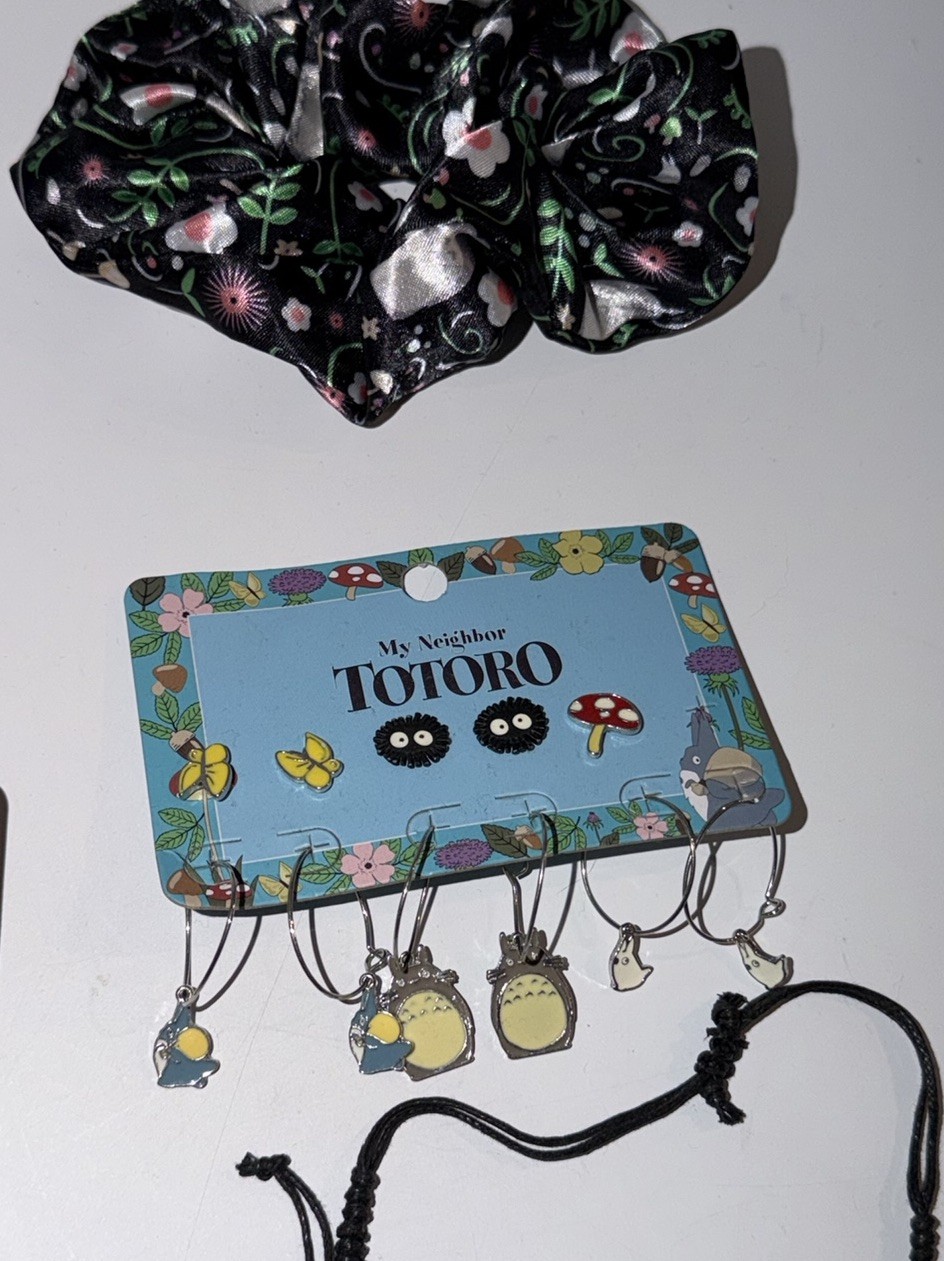 LOT Studio Ghibli Earrings Necklace Bracelet Totoro Spirited Away Haku Dragon ++