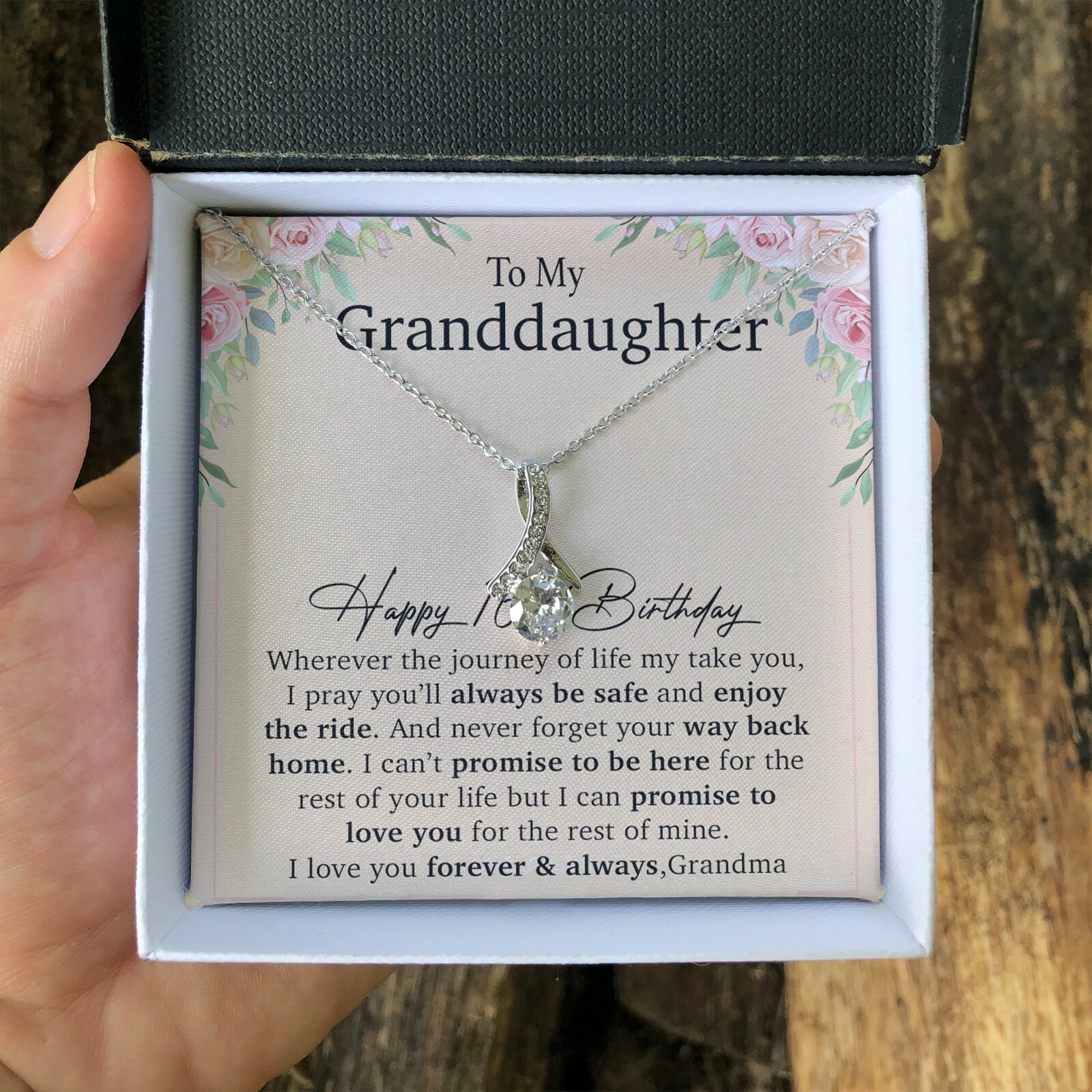 Happy 16th Birthday, To My Granddaughter Necklace, Gift For Granddaughter