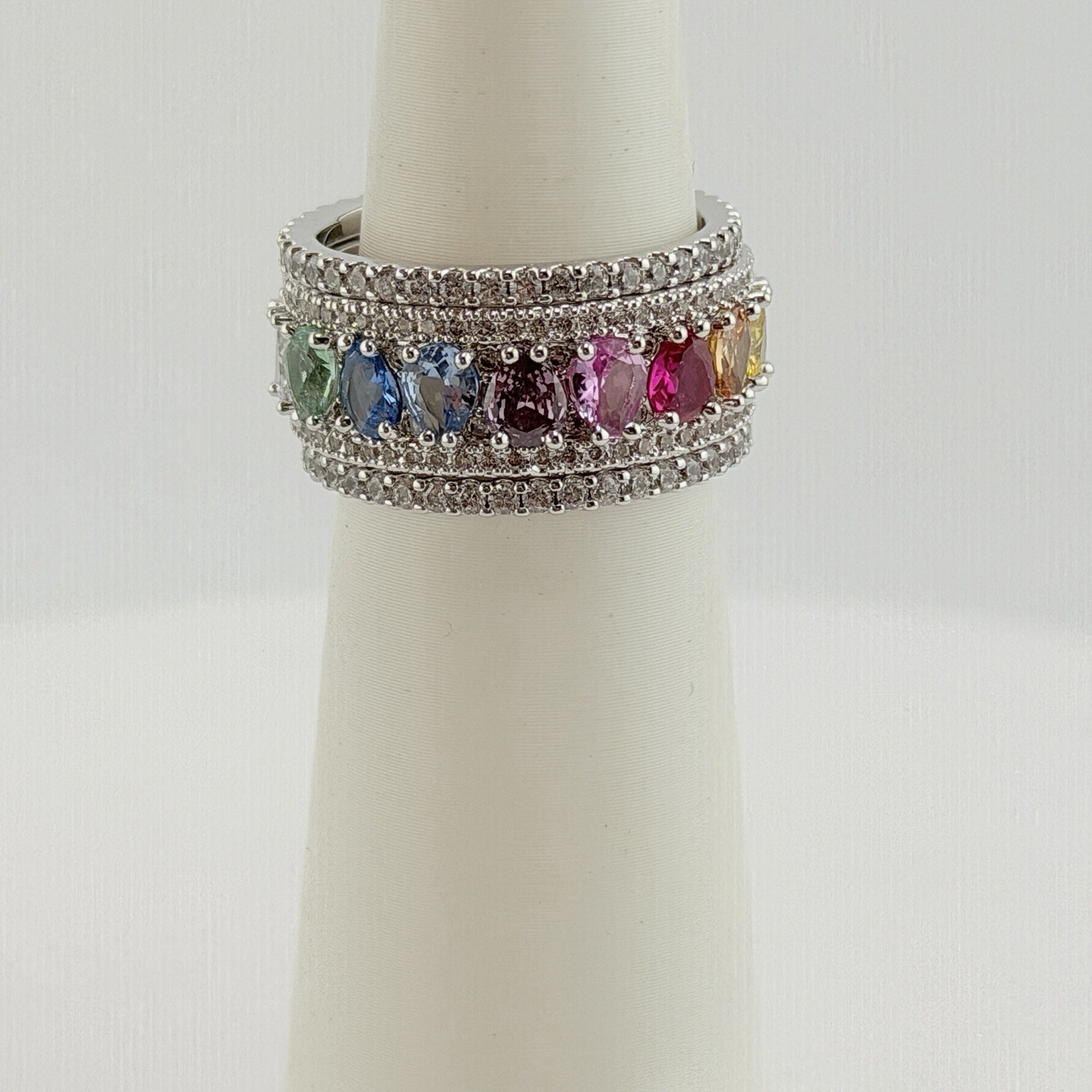 Bomb Party MHA Mental Health Awareness Sz 10 “You Are Never Alone” Rhodium