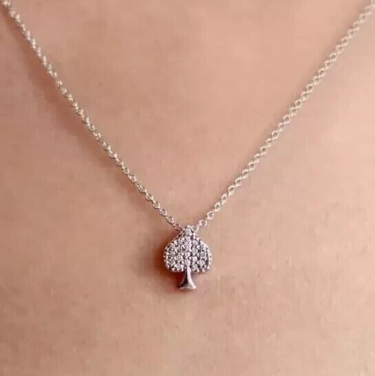 1.00 Ct Round Cut Simulated Diamond Women’s Charm Pendant 14K White Gold Plated