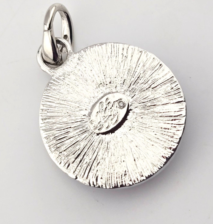 KIRKS FOLLY GODDESS SEAVIEW MOON 25mm OPEN RING CHARM Purple/Silvertone