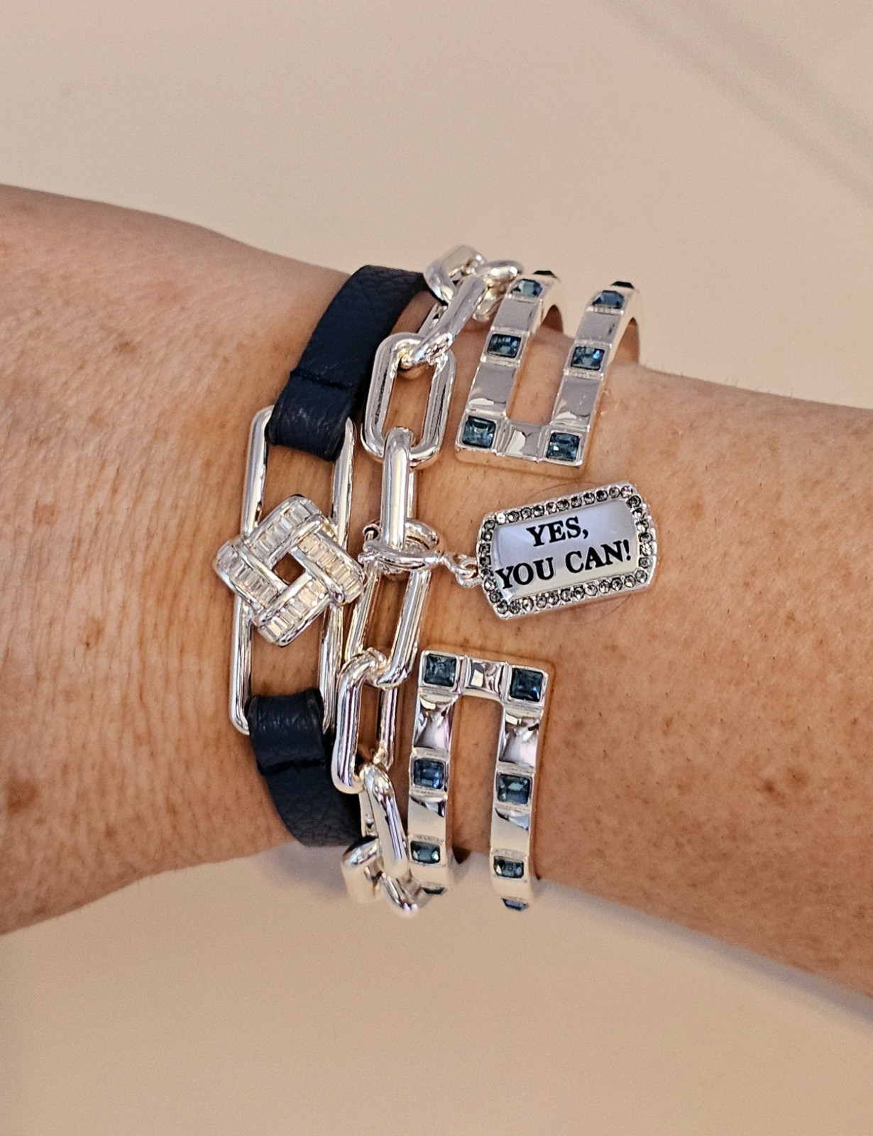 Bomb Party Spring Stacks 2026 Courage Looks Good on You Bracelets