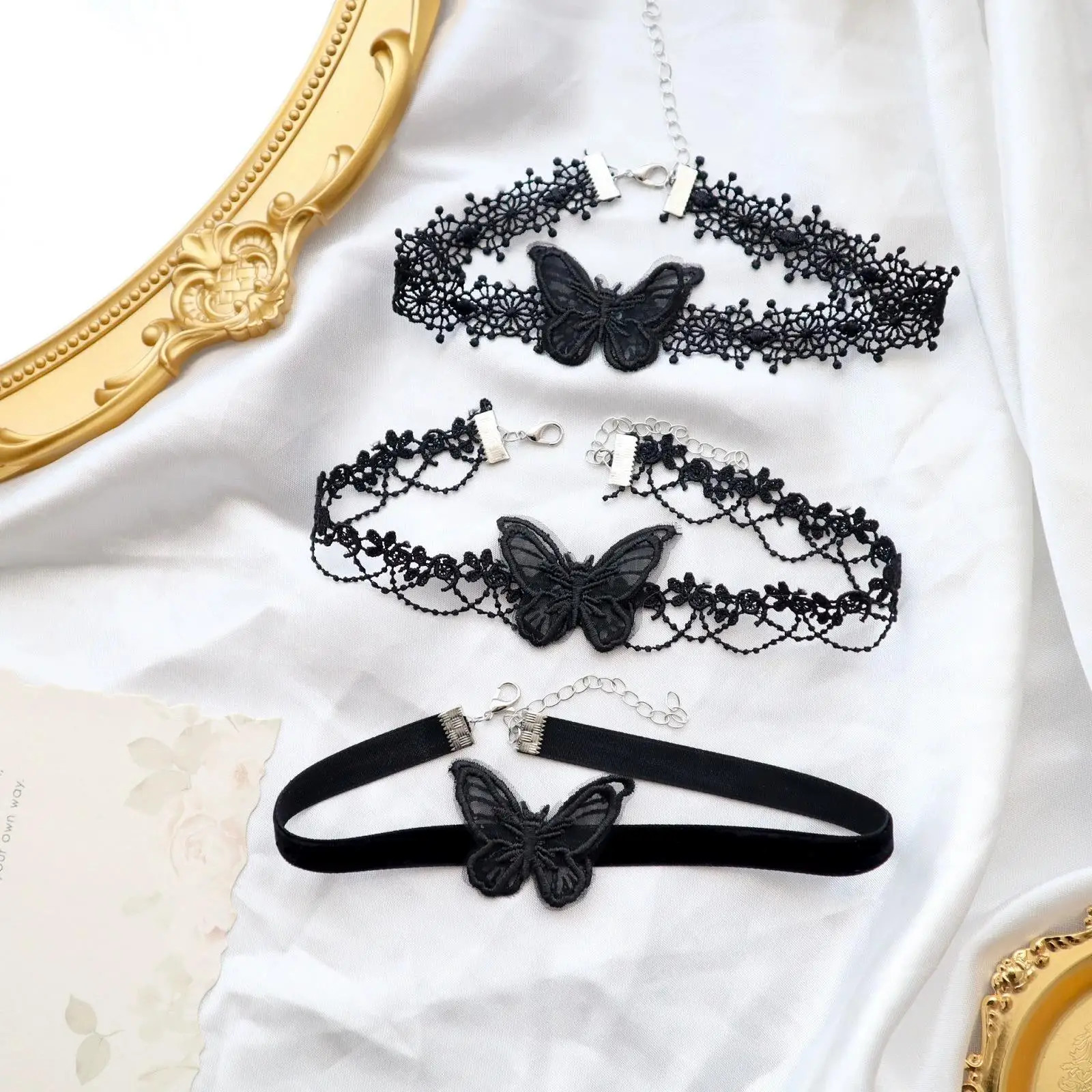 Lady Chokers Leaf Tassel Women Neck Jewelry Accessory Girl Lace Gothic Vintage S