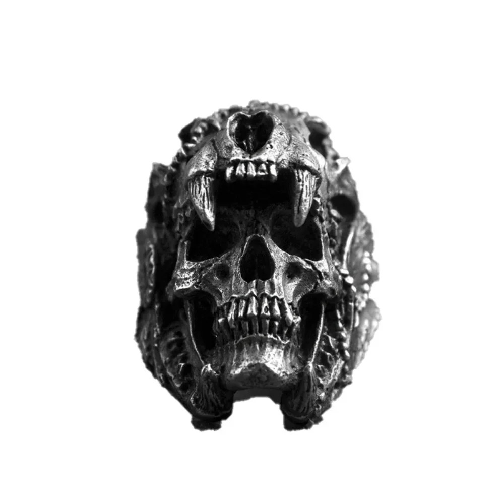 Retro Skull Ring Punk Hip Hop Men’s Fashion Street Party Jewelry Gift Ring