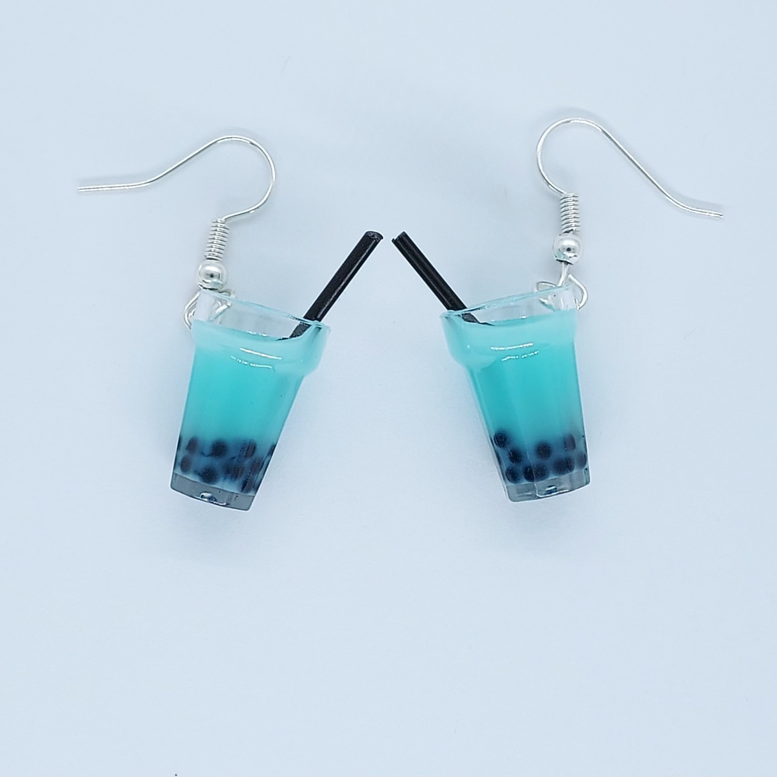 USA Seller 3D Boba Tea Bubble Pendant Necklace Jewelry Healing Colorful