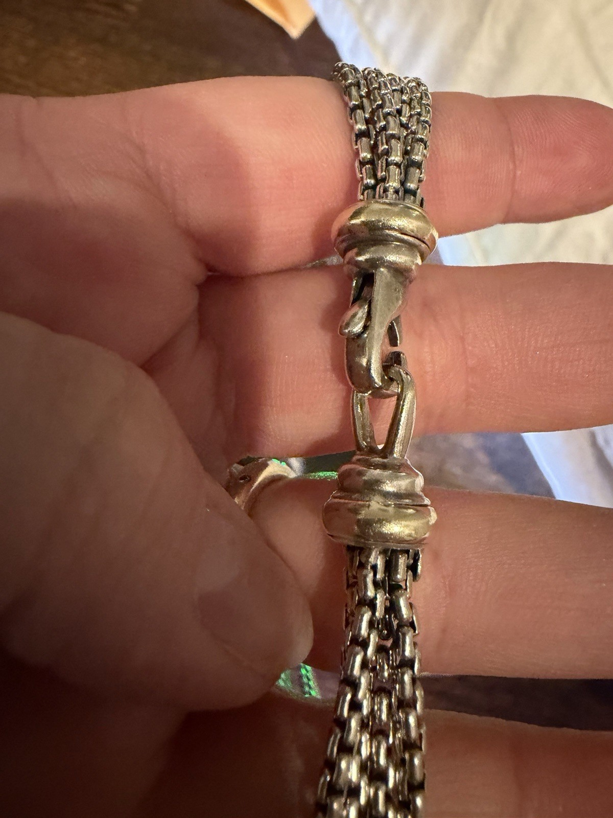 David Yurman 1.08ctw Diamond Station Multi-Strand Necklace