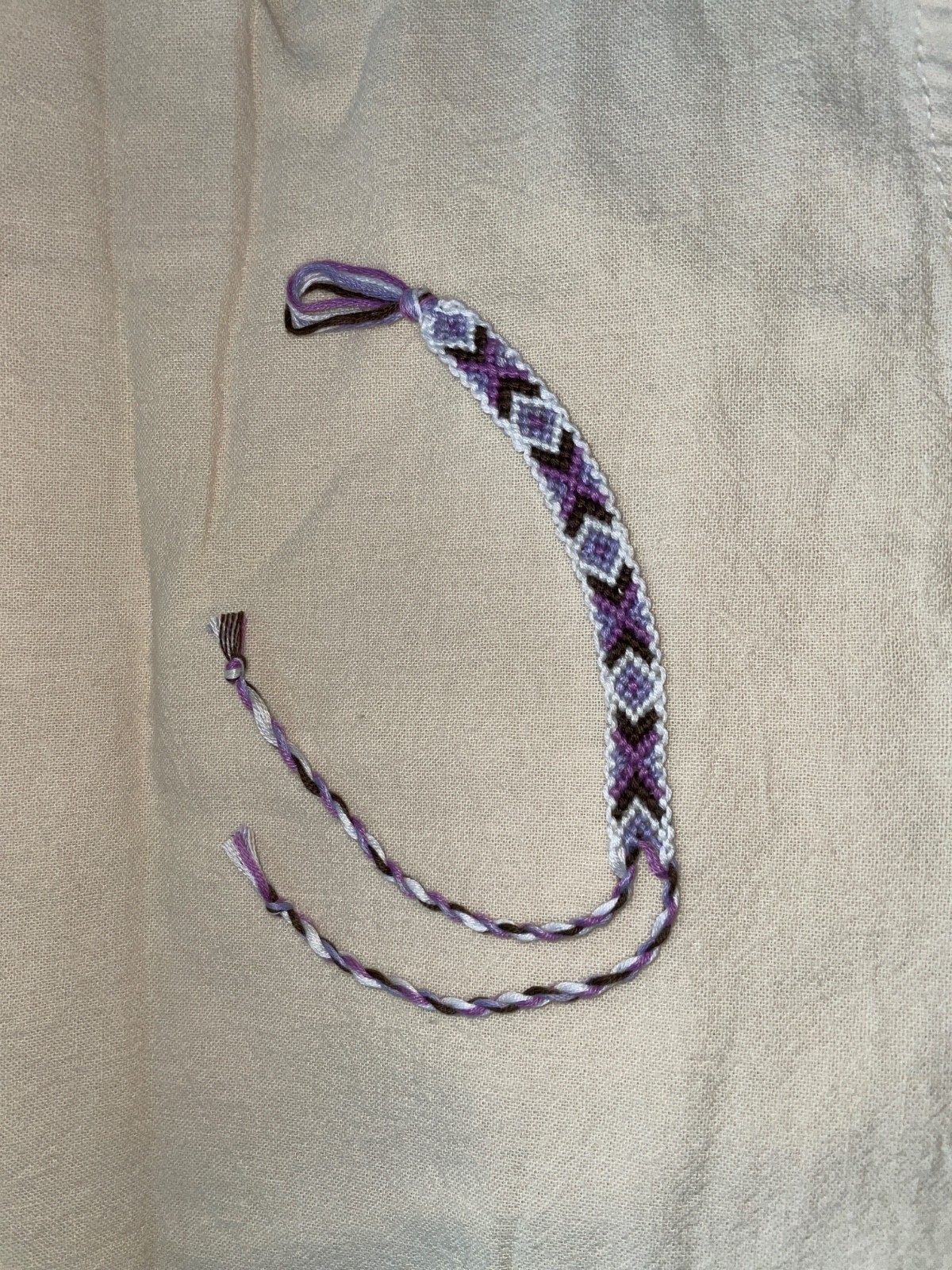 Handmade bracelet- it’s brand new. Made by me, with 100% Cotten thread.