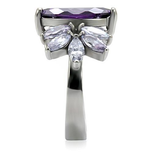 Purple Marquise Cubic Zirconia Cocktail Ring