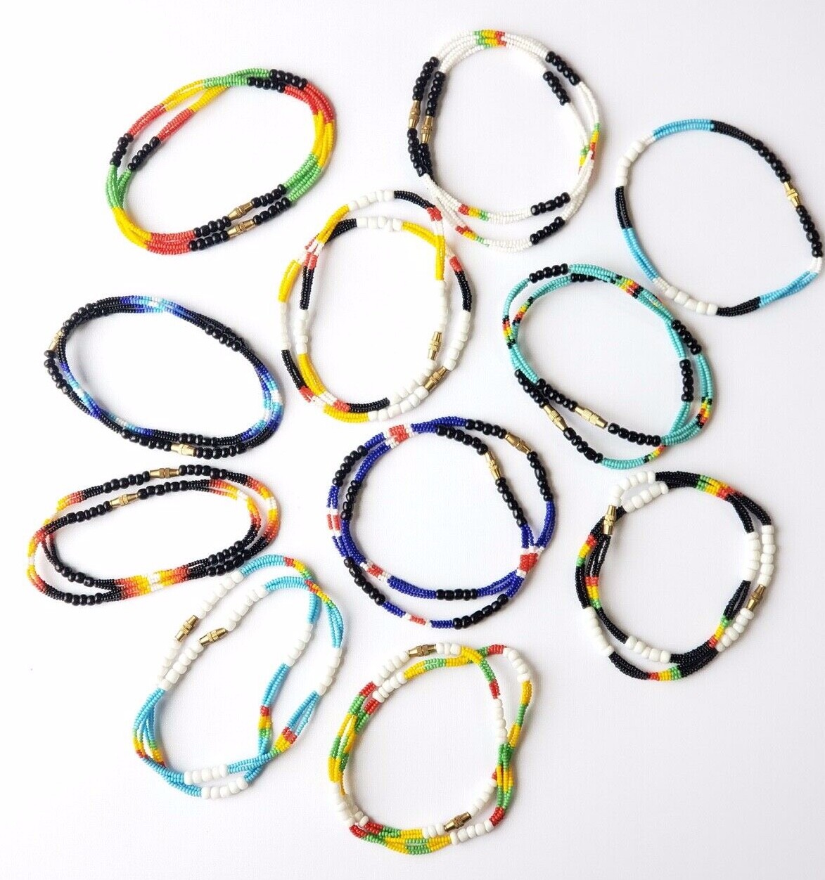 3 in 1 Beads Bracelets African/Jamaican Reggae Arts Bracelets Fashion