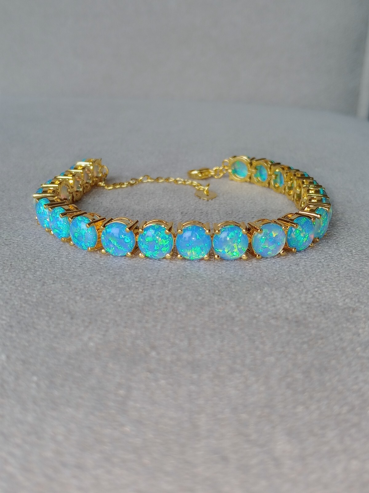Pink Opal Tennis Bracelet | Opal Bracelet | Opal | October Birthstone, Silver