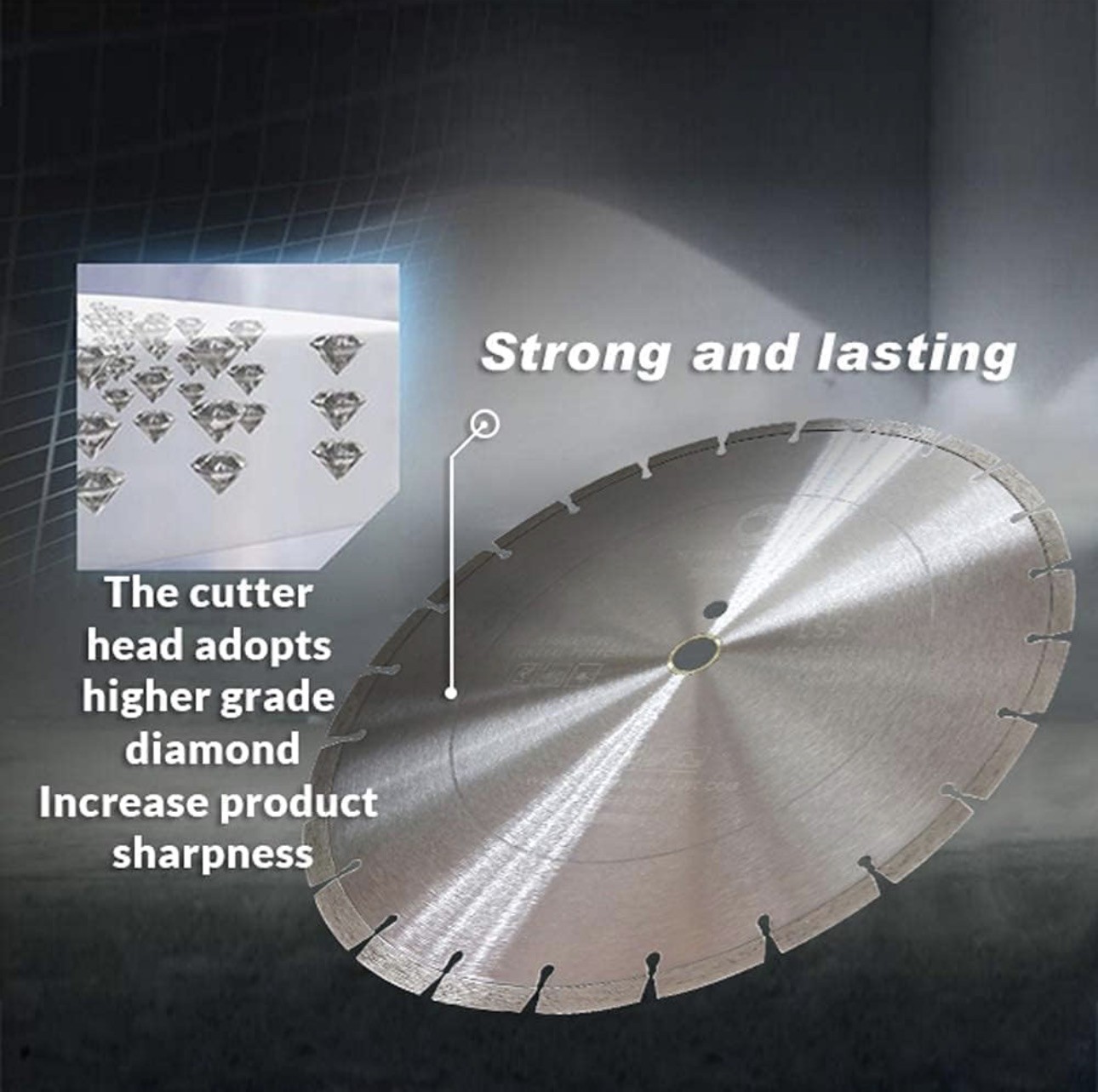 TSS 12-Inch Laser Welded Dry or Wet Cutting General Purpose Power Saw Segmented