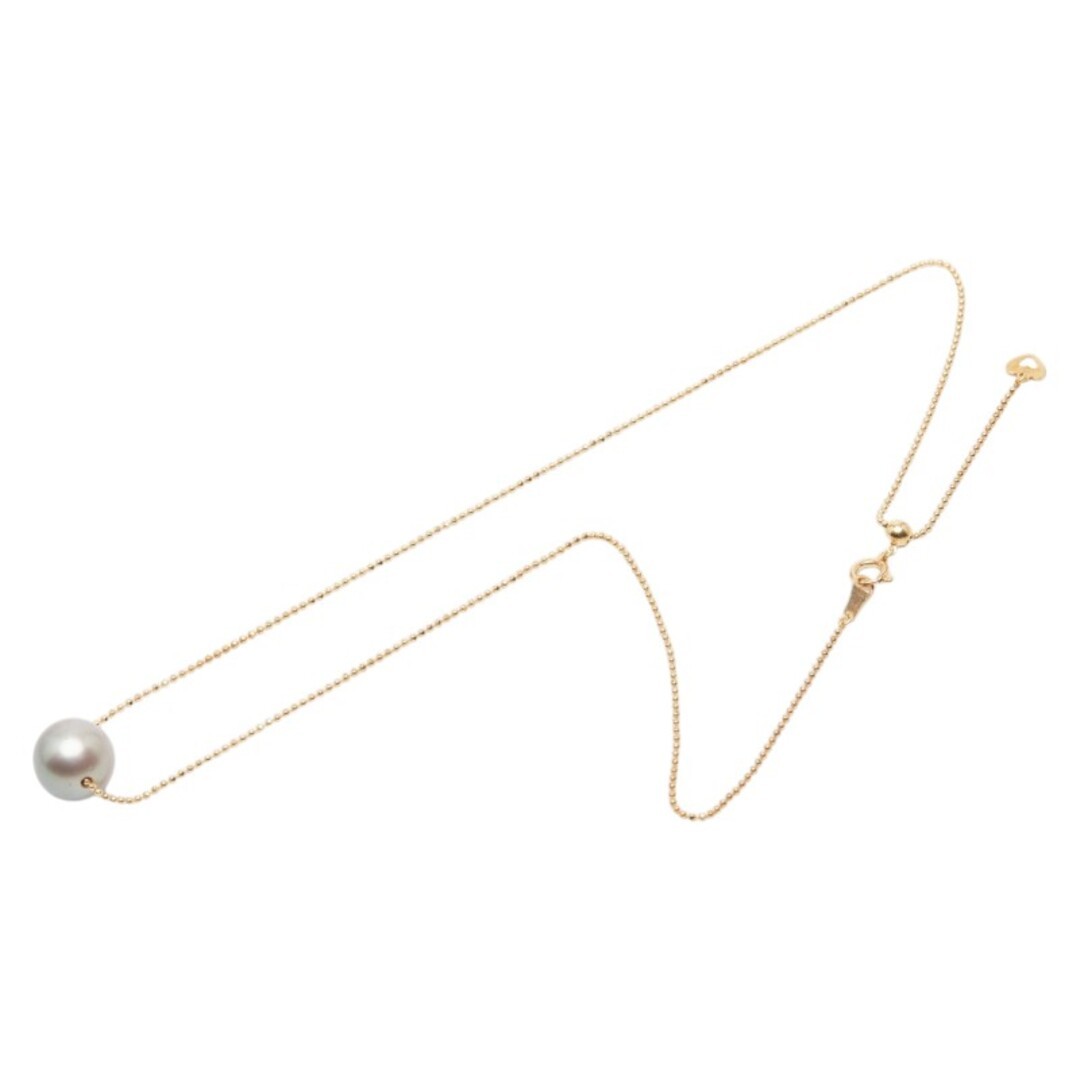 Pearl K18YG yellow gold necklace black lipped pearl 11.8-12.0mm