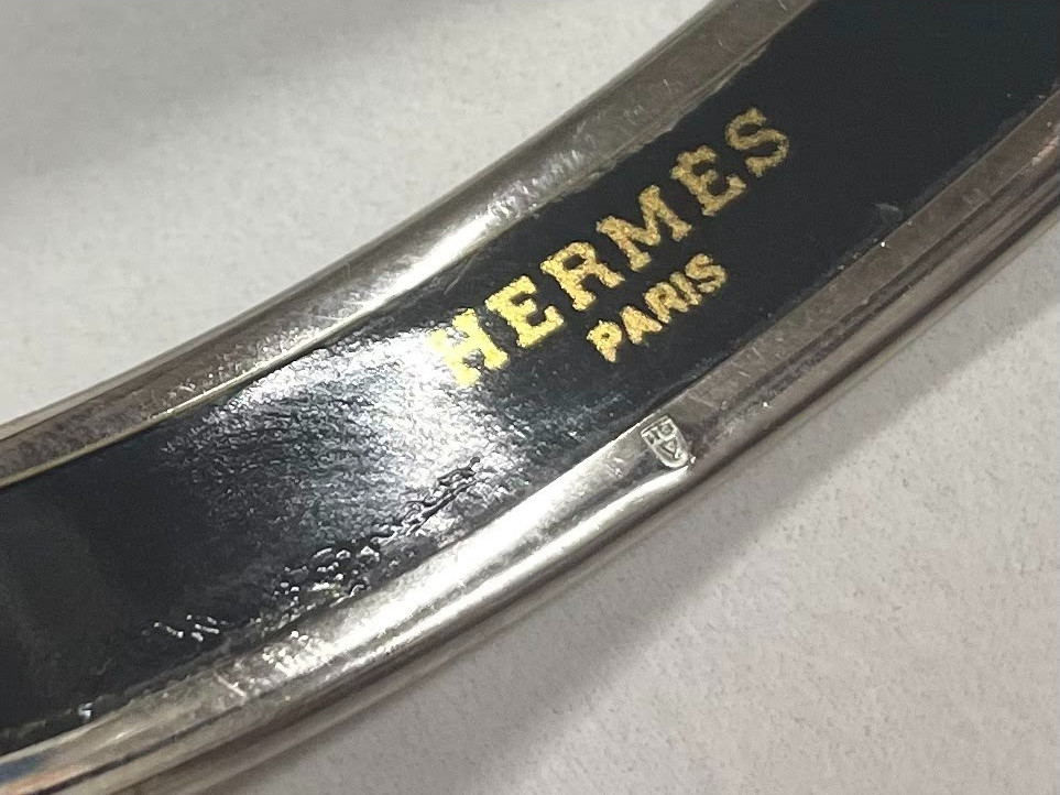 Authentic Hermes Emaille PM Bracelet Bangle A#48756